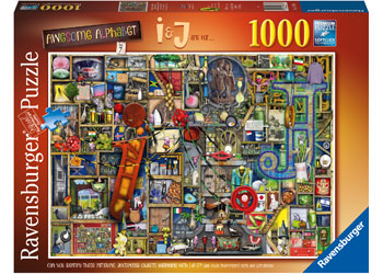 RAVENSBURGER JIGSAW PUZZLE 1000PC AWESOME ALPHABET I - J