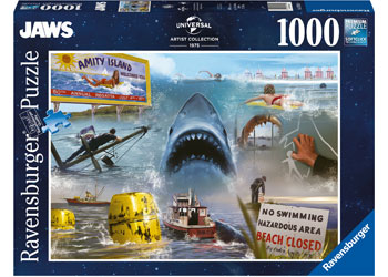 RAVENSBURGER JIGSAW PUZZLE 1000PC JAWS