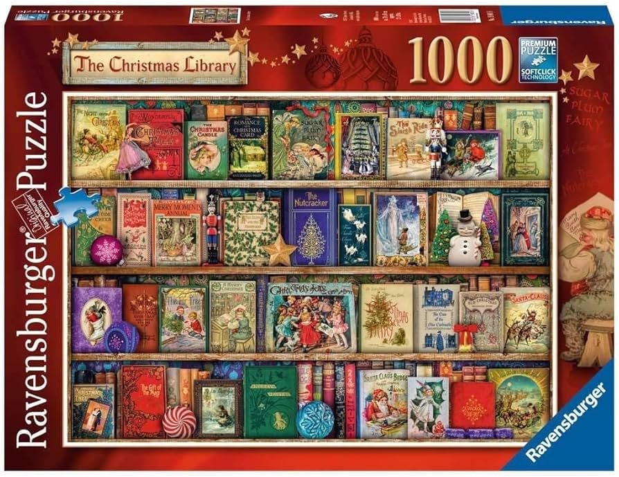 RAVENSBURGER JIGSAW PUZZLE 1000PC THE CHRISTMAS LIBRARY