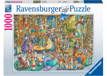 RAVENSBURGER JIGSAW PUZZLE 1000PC MIDNIGHT AT THE LIBRARY