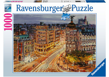 RAVENSBURGER JIGSAW PUZZLE 1000PC GRAN VIA MADRID