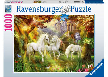 RAVENSBURGER JIGSAW PUZZLE 1000PC UNICORNS IN THE FOREST