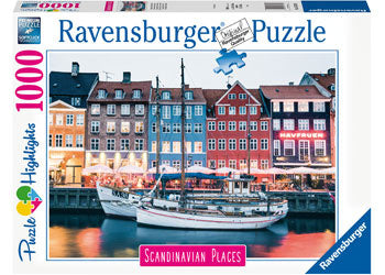 RAVENSBURGER JIGSAWE PUZZLE 1000PC COPENHAGEN DENMARK