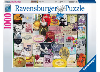 RAVENSBURGER JIGSAW PUZZLE 1000PC WINE LABELS