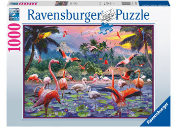 RAVENSBURGER JIGSAW PUZZLE 1000PC PINK FLAMINGOS