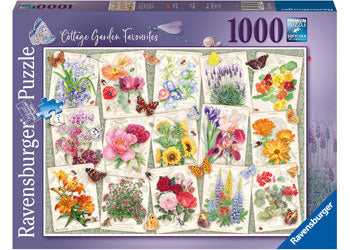 RAVENSBURGER JIGSAW PUZZLE 1000PC COTTAGE GARDEN FAVOURITES