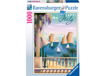 RAVENSBURGER JIGSAW PUZZLE 1000PC POSTCARD FROM CAPRI