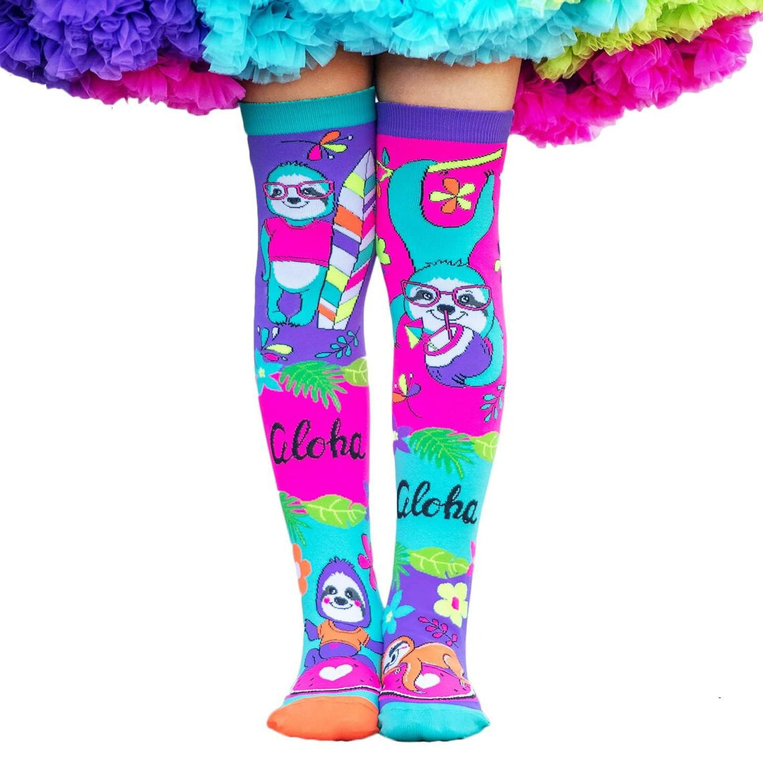 MADMIA ALOHA SLOTHS SOCKS AGES 6-99