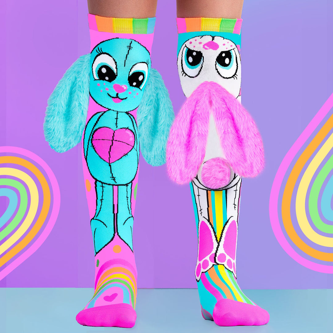 MADMIA RAINBOW BUNNY SOCKS AGES 6-99