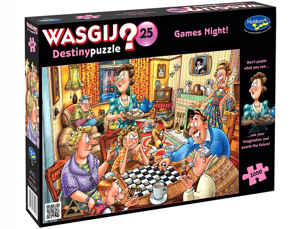 WASGIJ DESTINY #25 GAMES NIGHT 1000 PIECE PIZZLE