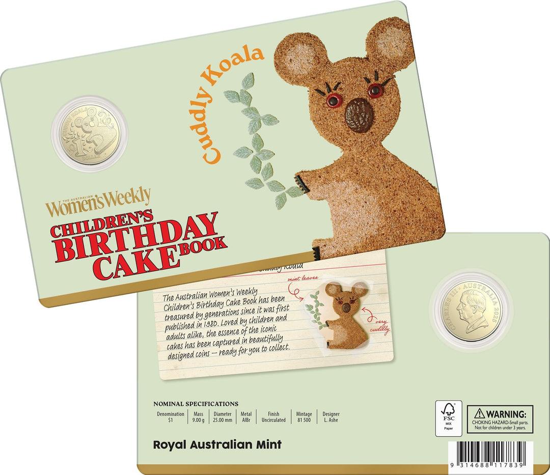 Australian Womens Weekly Birthday Cake Book Collectible Coins