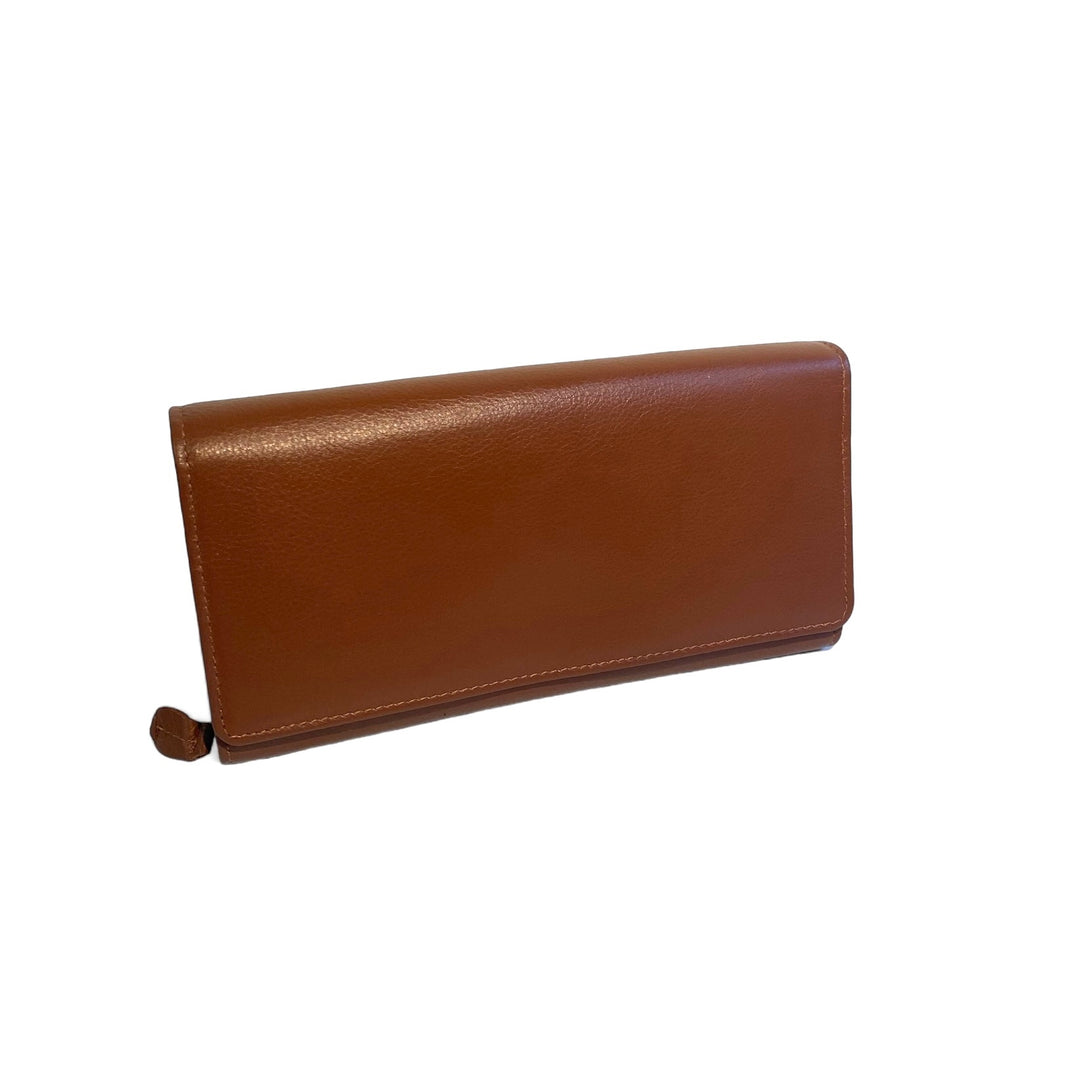 RUGGED HIDE CHER LADIES LEATHER WALLET BROWN