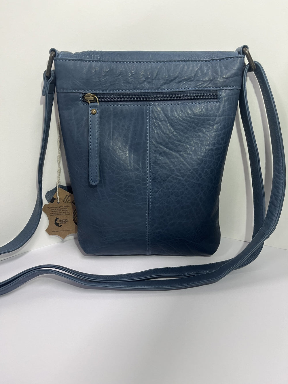 RUGGED HIDE TAYLA WOMENS LEATHER HANDBAG MIDNIGHT BLUE