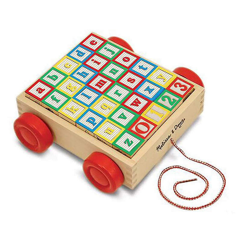 MELISSA & DOUG CLASSIC ABC BLOCK CART