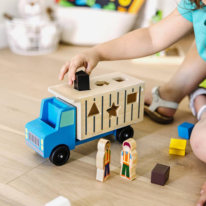 MELISSA & DOUG SHAPE SORTING DUMP TRUCK