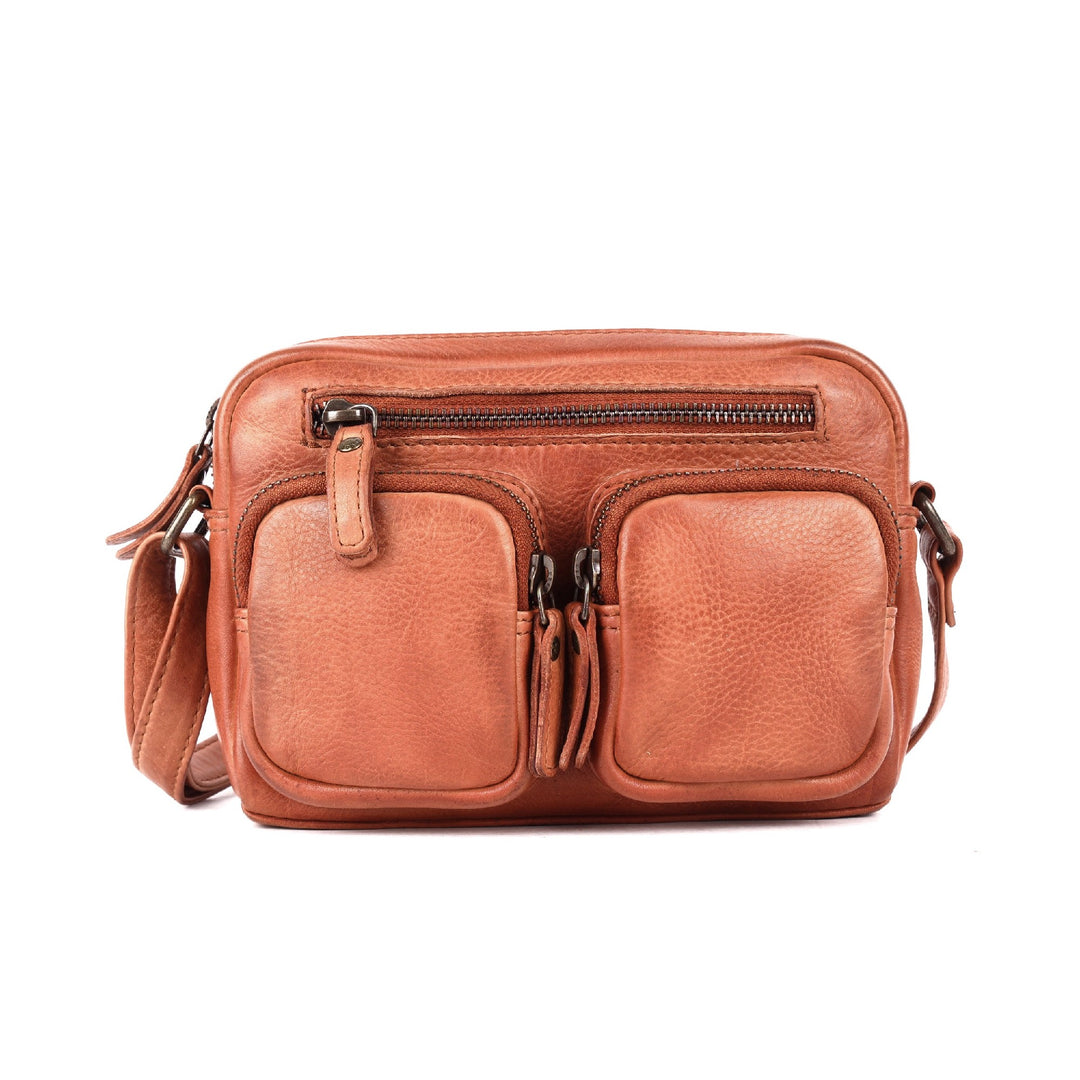 RUGGED HIDE BURNIE LADIES HANDBAG COGNAC