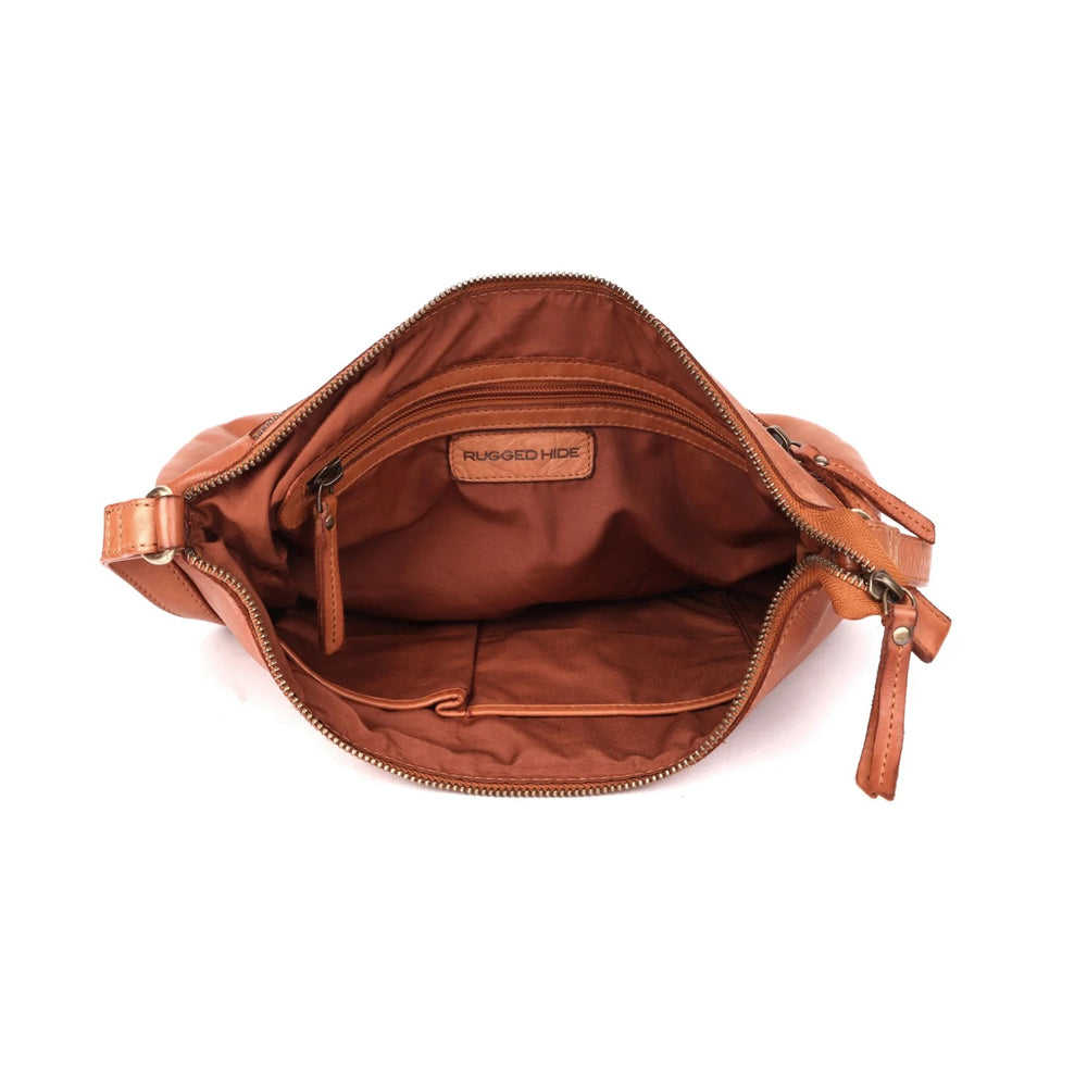 RUGGED HIDE FREMANTLE LADIES HANDBAG TAN