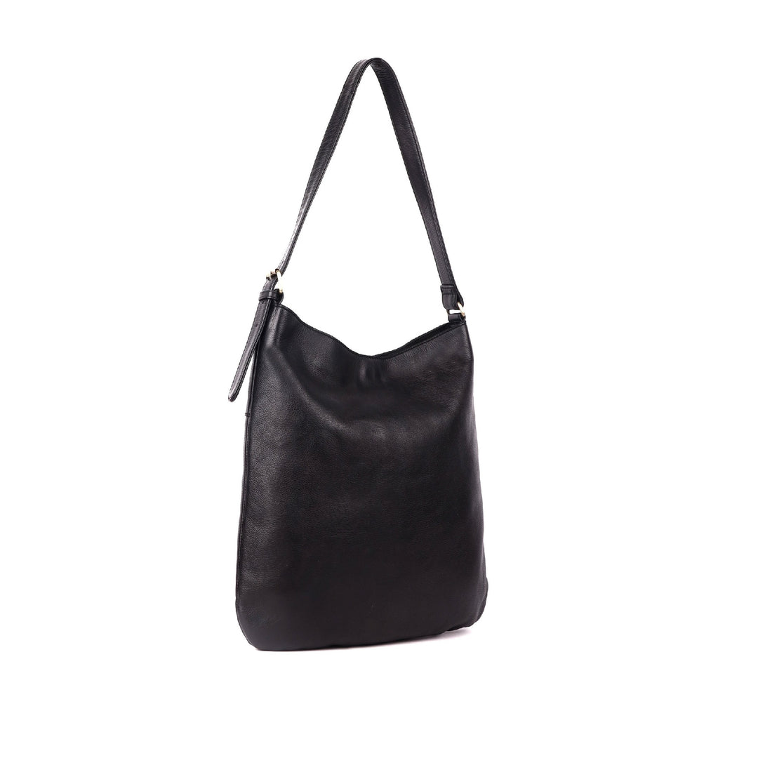 RUGGED HIDE PORTLAND LADIES HANDBAG BLACK