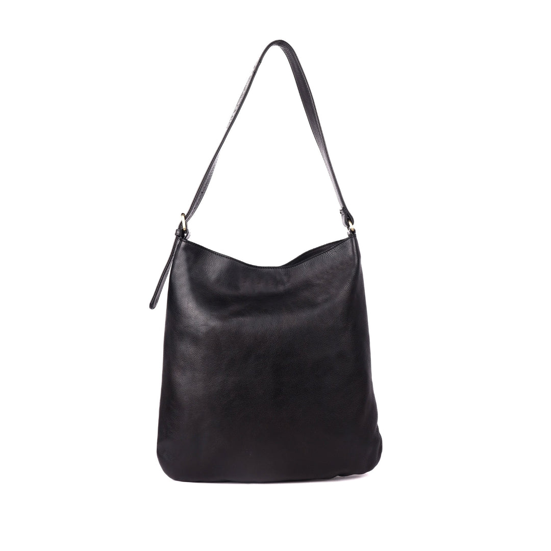 RUGGED HIDE PORTLAND LADIES HANDBAG BLACK