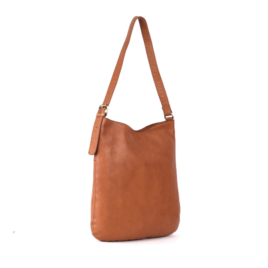 RUGGED HIDE PORTLAND LADIES HANDBAG TAN