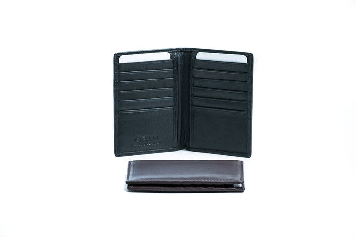 RUGGED HIDE MISHA LEATHER CARD HOLDER BLACK