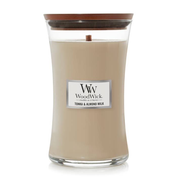 WOODWICK LGE TONKA AND ALMOND MILK