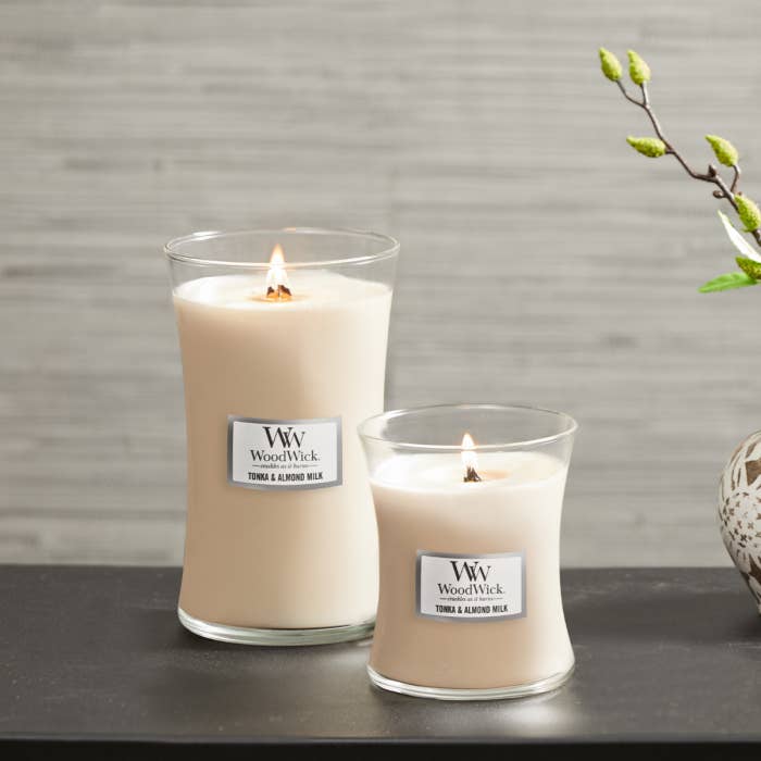 WOODWICK LGE TONKA AND ALMOND MILK