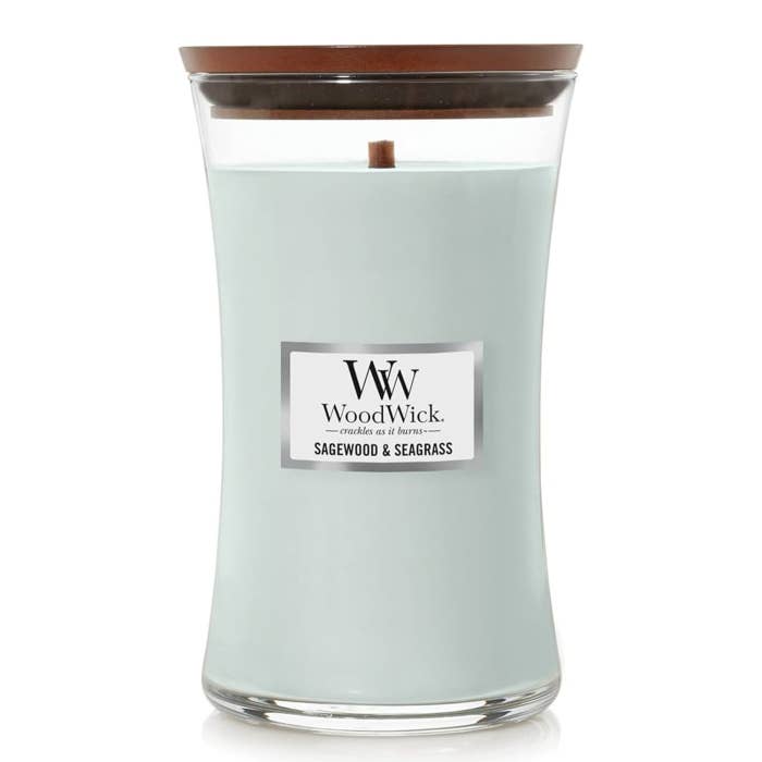 WOODWICK LGE SAGEWOOD AND SEAGRASS