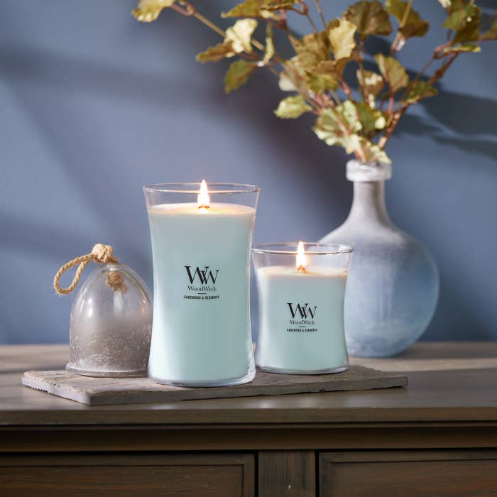 WOODWICK LGE SAGEWOOD AND SEAGRASS