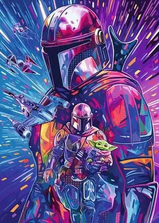 RAVENSBURGER JIGSAW PUZZLE STAR WARS 1000PC THE HYPERSPACE COLLECTION THE MANDALORIAN