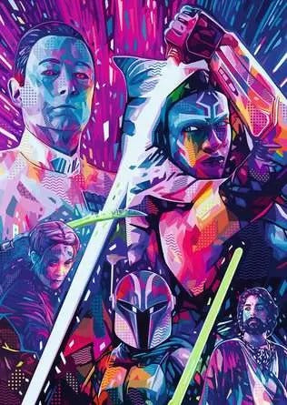 RAVENSBURGER JIGSAW PUZZLE 500PC STAR WARS THE HYPERSPACE COLLECTION AHSOKA