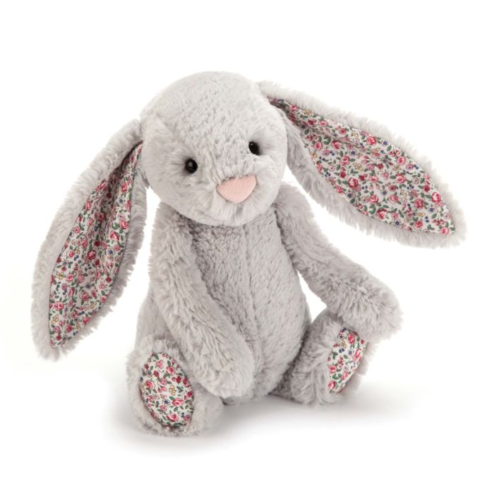 JELLYCAT BLOSSUM BUNNY SILVER (MED)