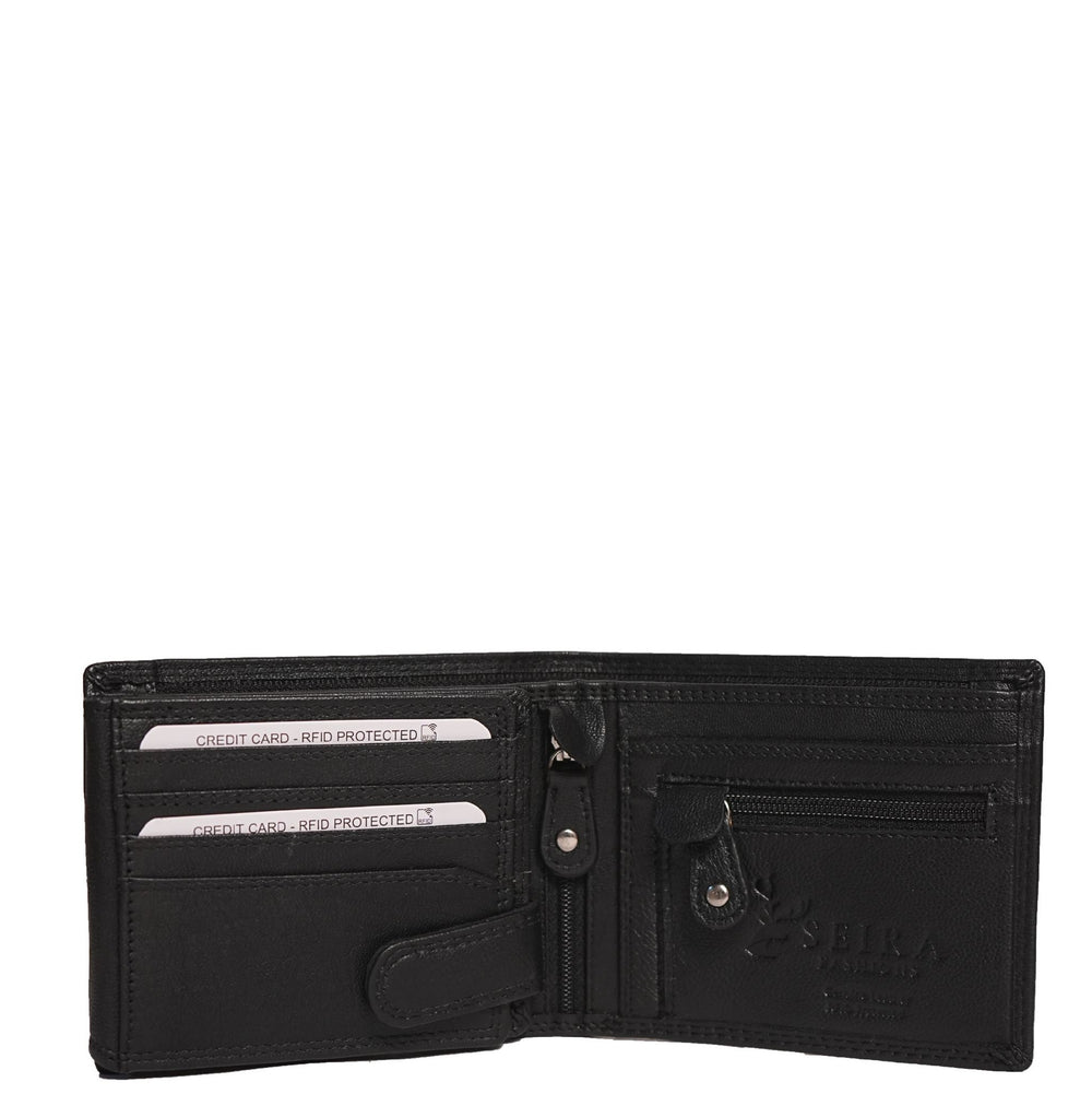 CENZONI MENS WALLET ZMAT83BLK