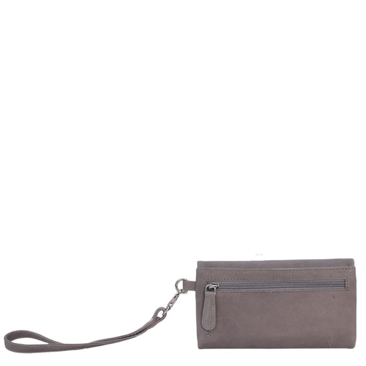 CENZONI LADIES LEATHER WALLET ZWLLW03 GREY