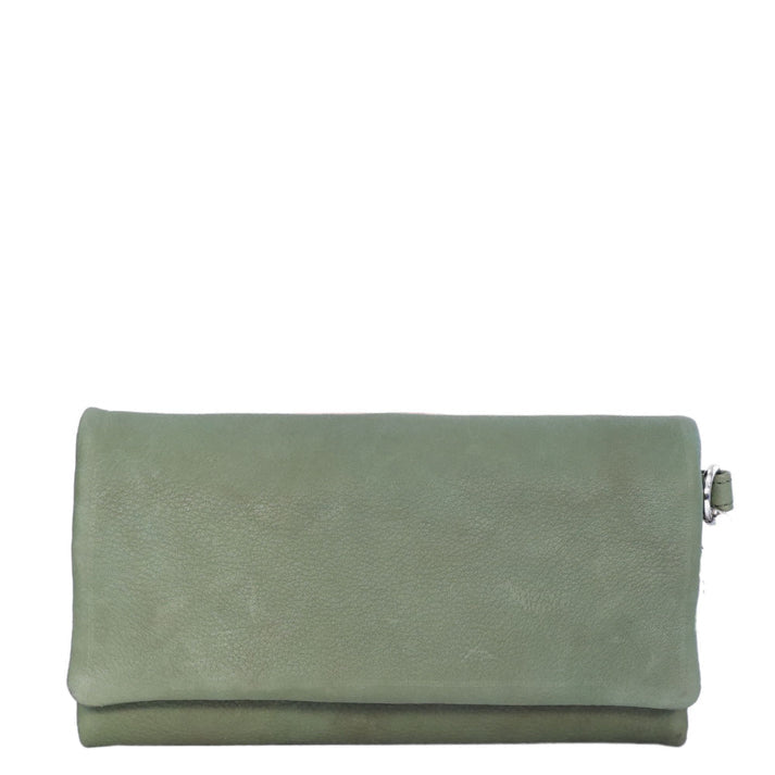 CENZONI LADIES LEATHER WALLET ZWLLW03 GREEN