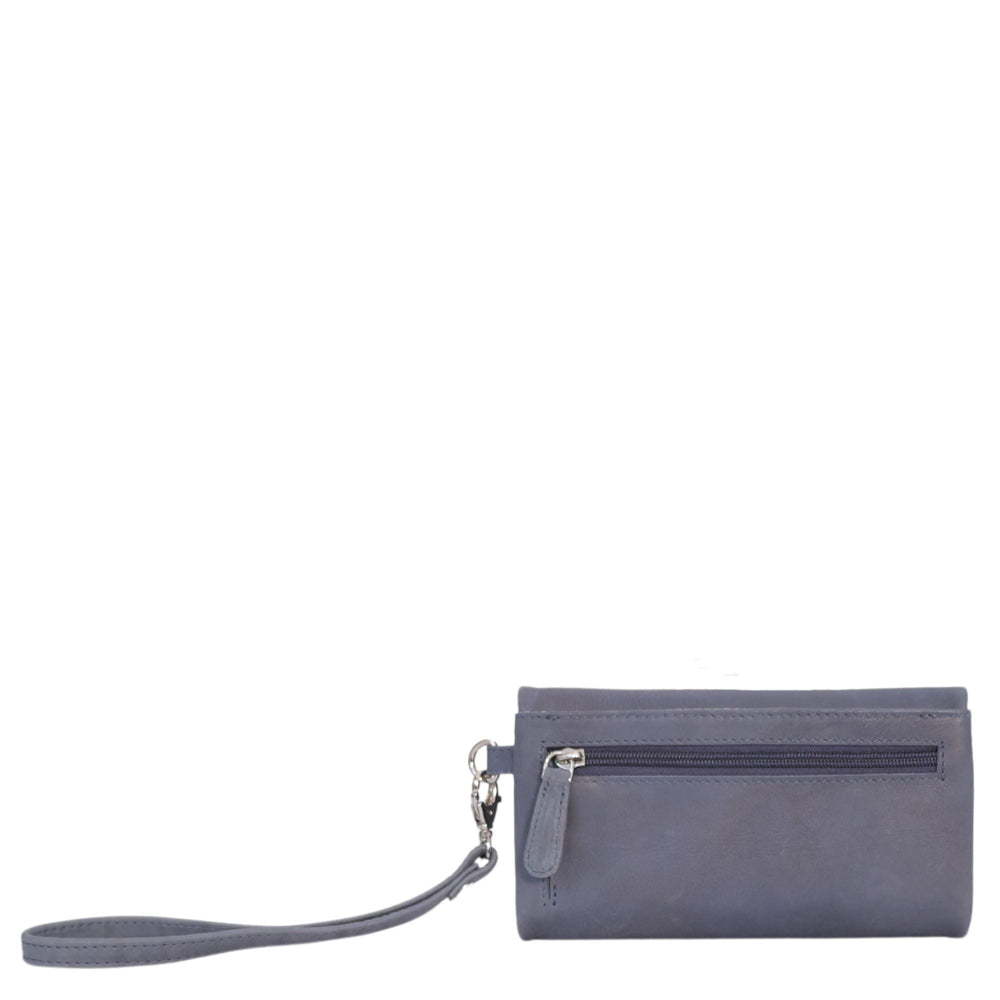 CENZONI LADIES LEATHER WALLET ZWLLW03 NAVY