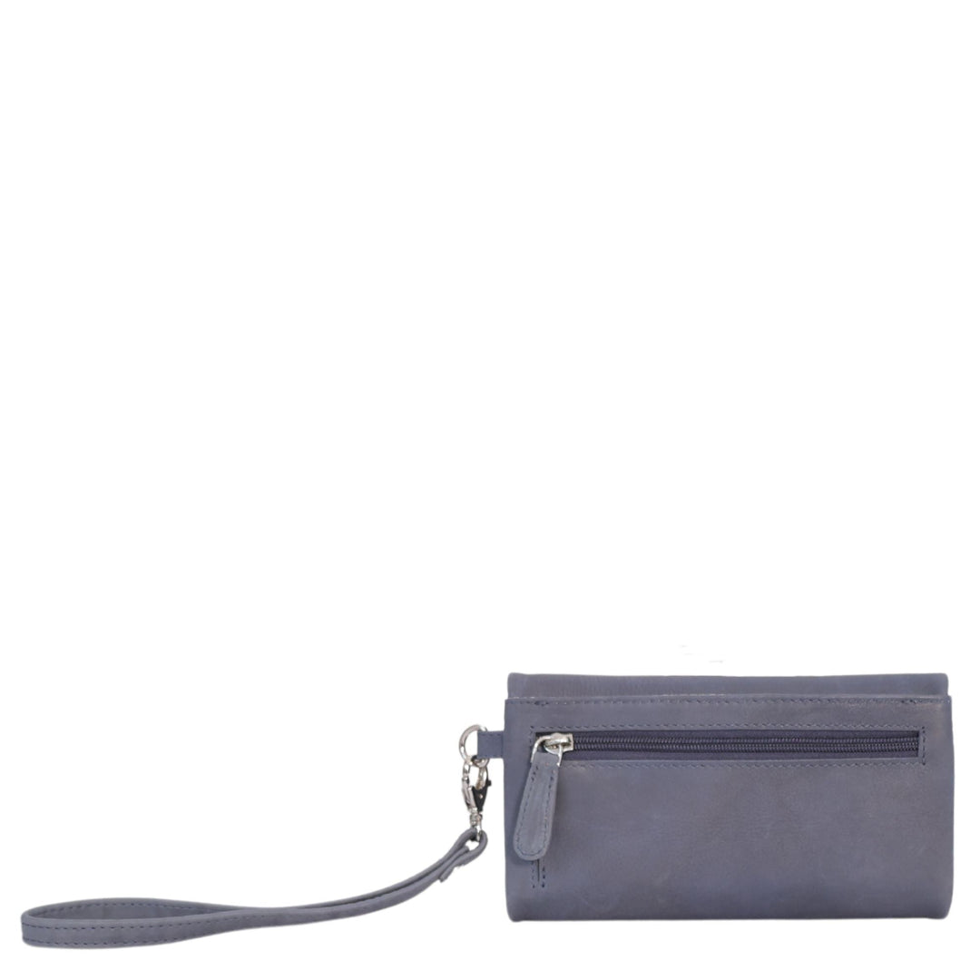 CENZONI LADIES LEATHER WALLET ZWLLW03 NAVY