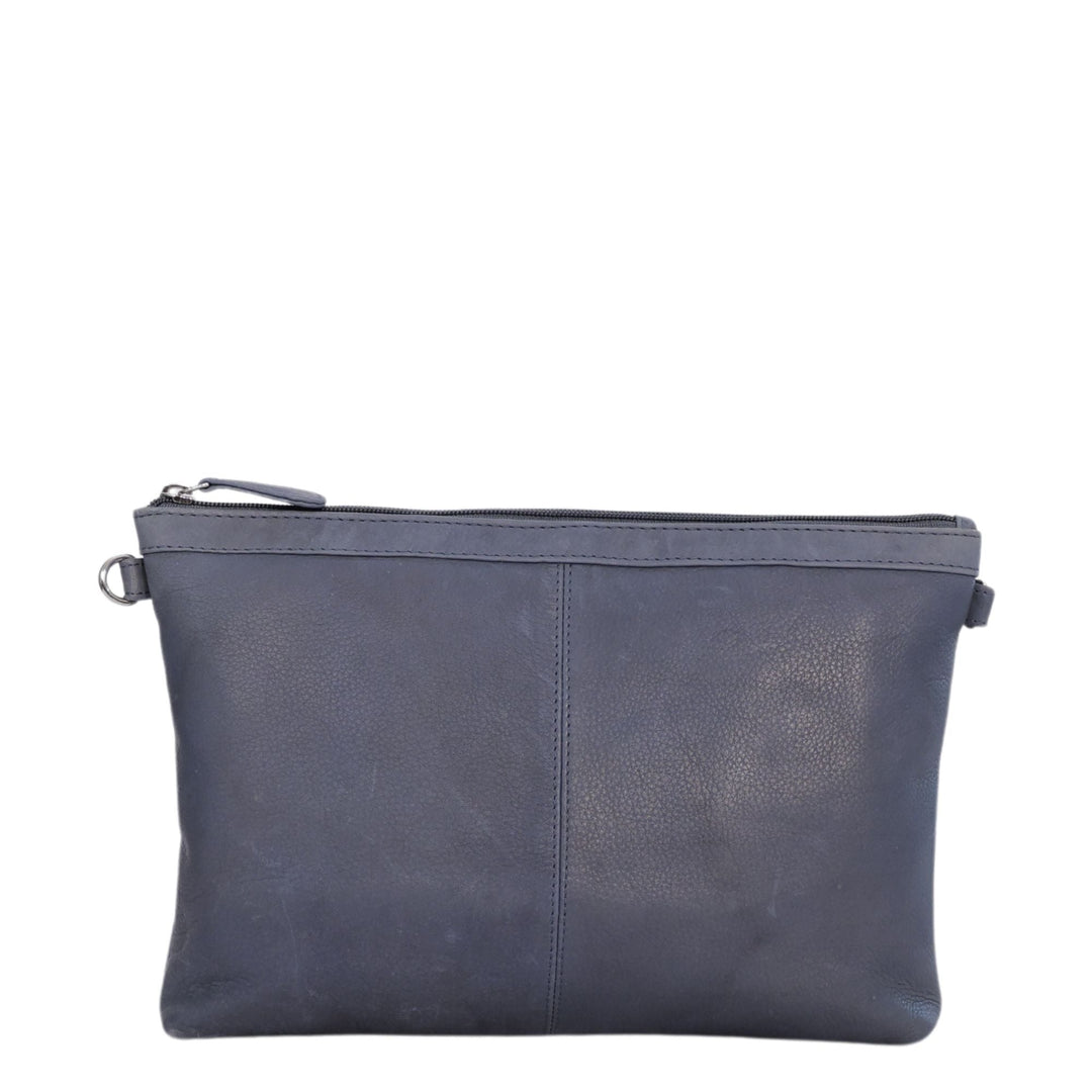CENZONI LADIES LEATHER BAG ZWL1WA NAVY
