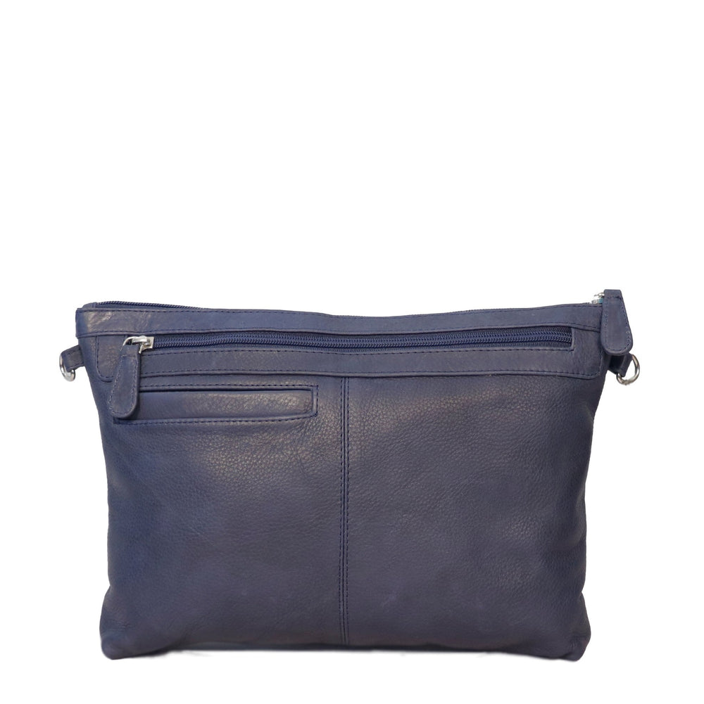 CENZONI LADIES LEATHER BAG ZWL1WA NAVY