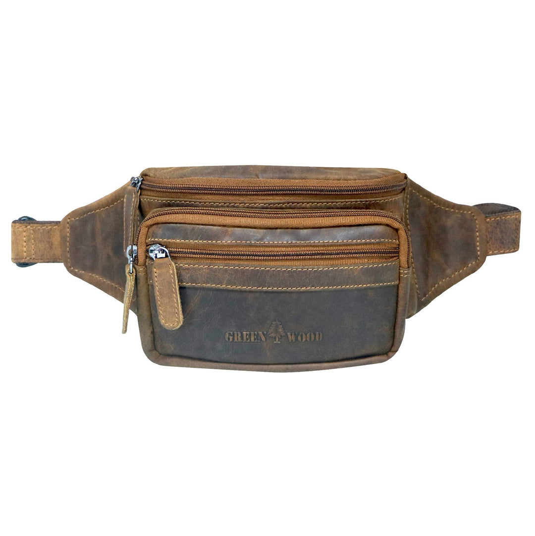 GREEN WOOD LEATHER BUMBAG CAMEL GW96611CAM