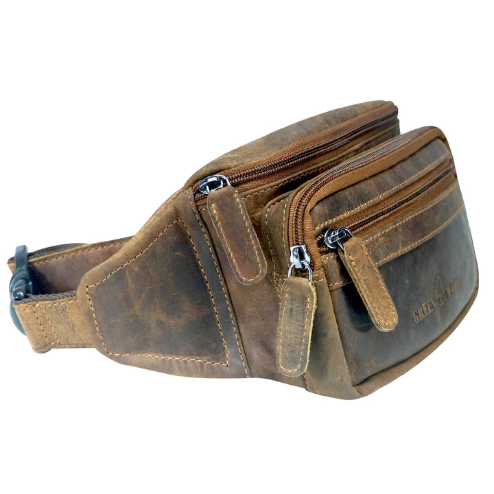 GREEN WOOD LEATHER BUMBAG CAMEL GW96611CAM
