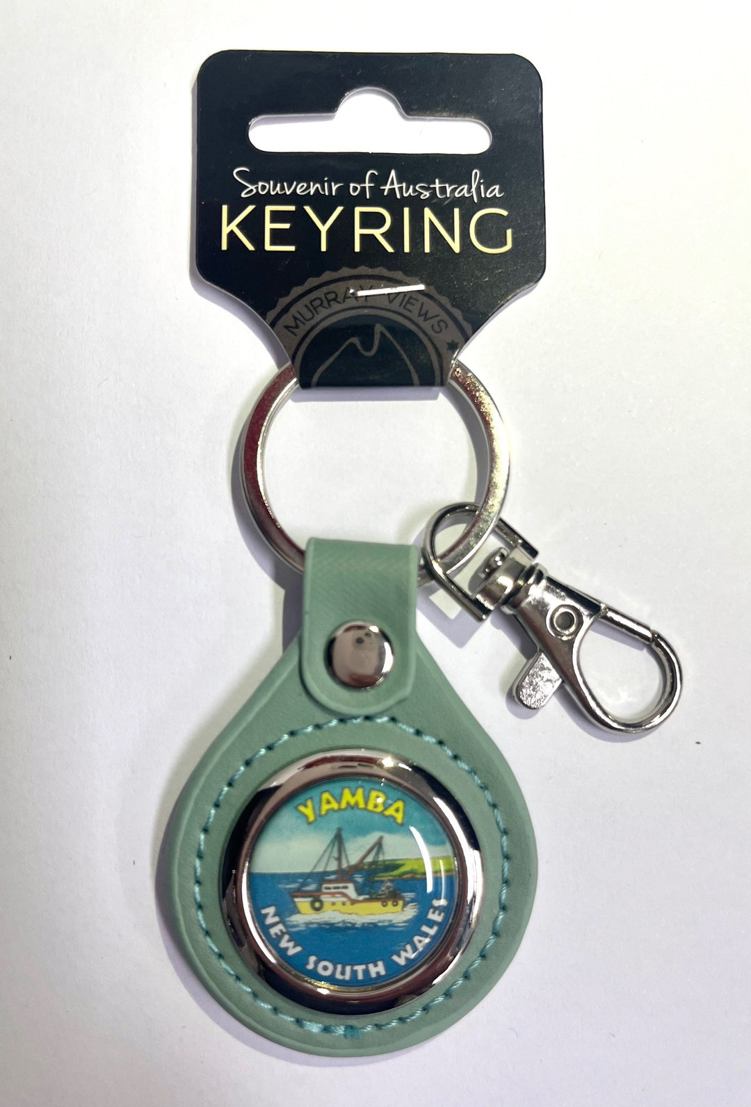 YAMBA SOUVENIR KEY RING TRAWLER WITH BELT CLIP