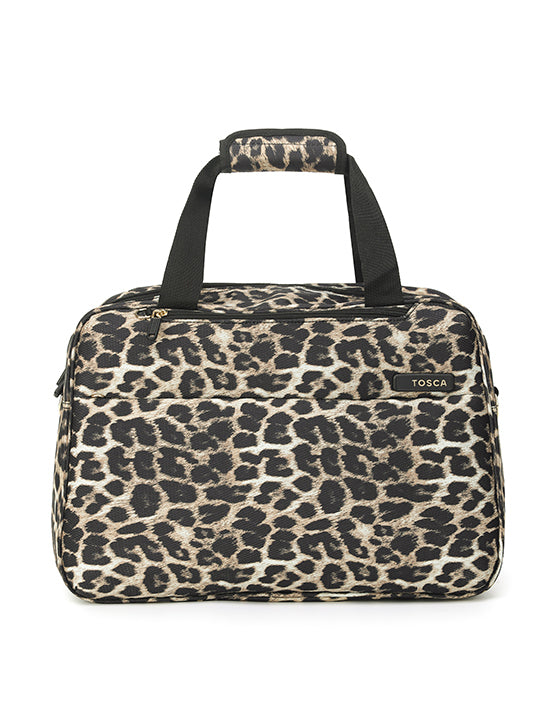 TOSCA SO-LITE CABIN TOTE BAG LEOPARD