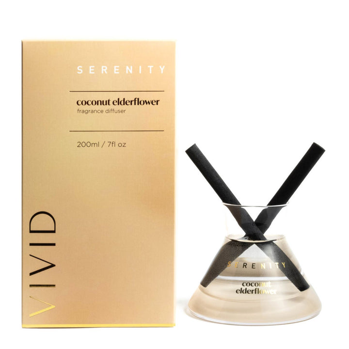 SERENITY VIVID FRAGANCE DIFFUSER COCONUT ELDERFLOWER