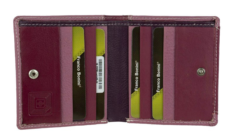 ATLAS LADIES WALLET/COIN PURSE PURPLE MULTI