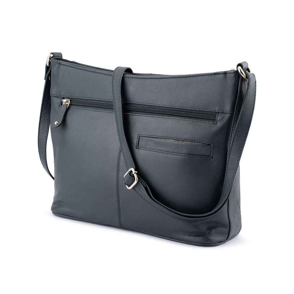 FRANCO BONINI 5081 SHOULDER BAG NAVY 