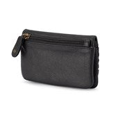 ATLAS LADIES WOVEN WALLET BLACK